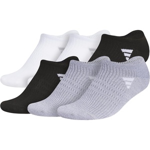 image:imageadidas Womens Superlite No Show Socks 6 PairsWhiteBlackGrey3