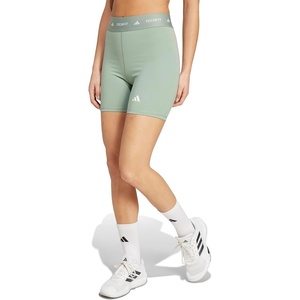 image:imageadidas Womens Techfit Training Biker ShortsSilver Green